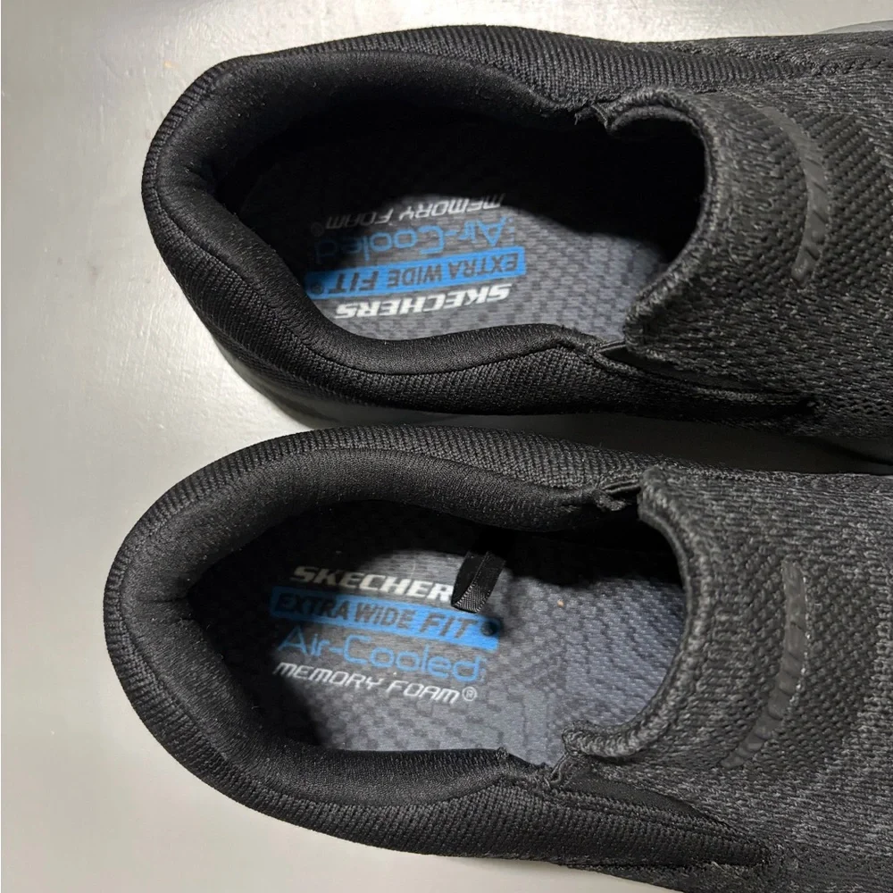 Skechers Men's Charcoal Slip-On Loafers Sz‎ 10.5